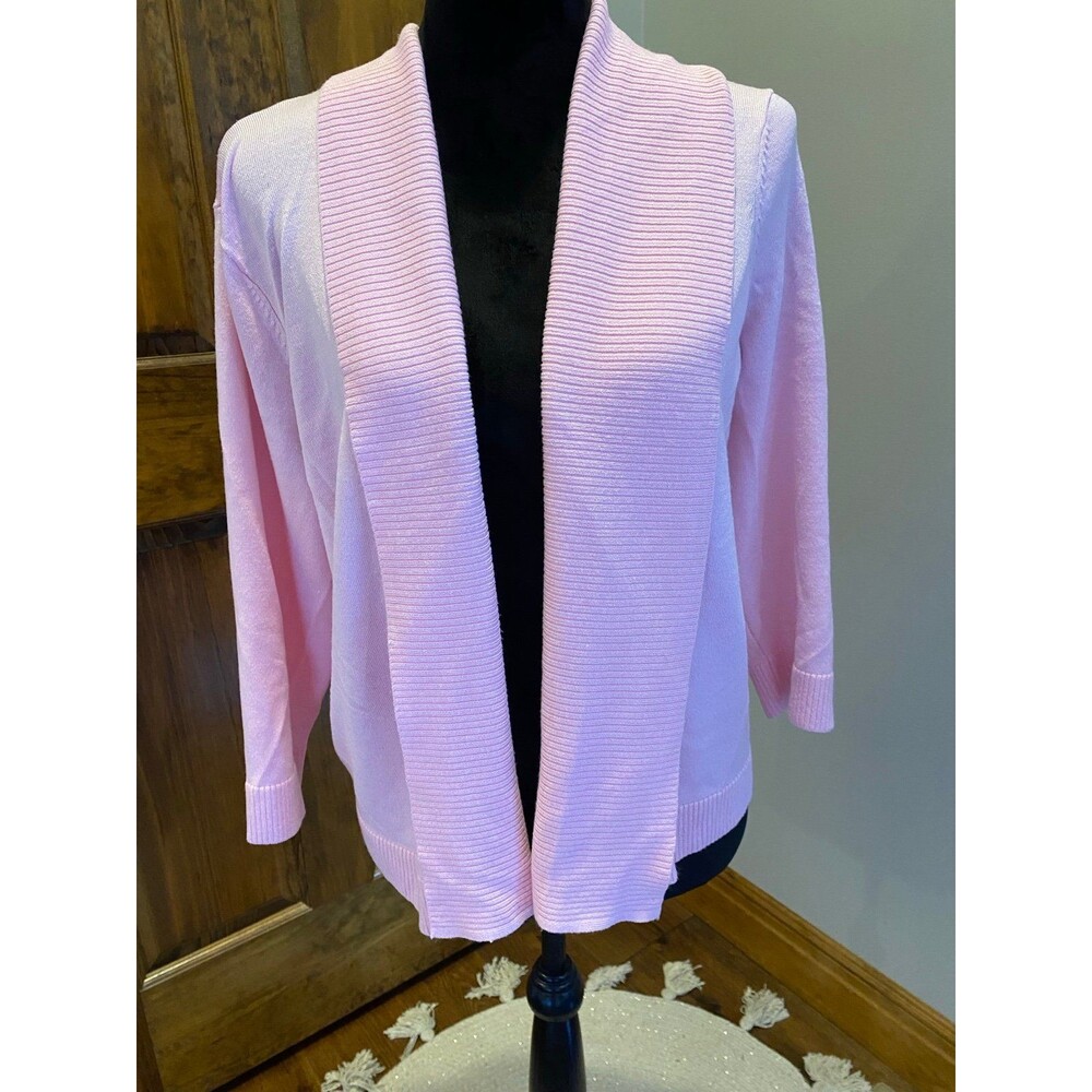 Faded Glory  Pink Open Front Cardigan Size XXL -  ‎ Dressy Casual